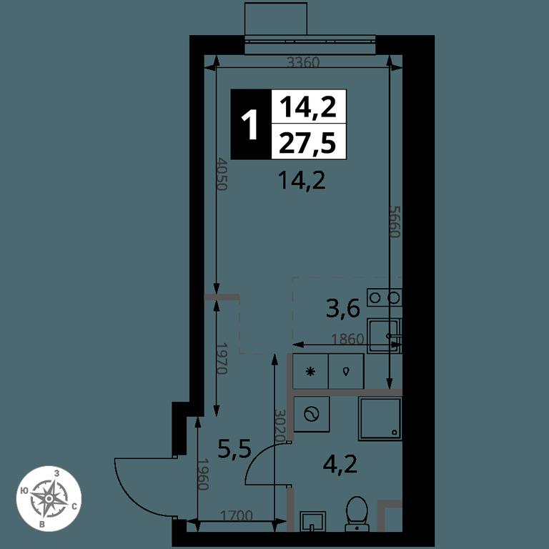 Apartment Sale, 27.5 sq. m. at 1 Yasenevskij, Kvartal № 24, Mosrentgen Settlement, Moscow, Russia #1 Apartment Sale, 27.5 sq. m. at 1 Yasenevskij, Kvartal № 24, Mosrentgen Settlement, Moscow, Russia #1