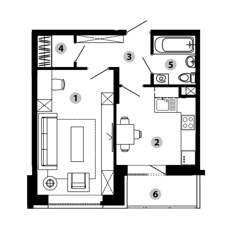 1-BD Apartment Sale, 37.9 sq. m. at Malinovo, mikrorayon Vostochny, 20, Zvenigorod, Odintsovskiy City District, Moscow Region, Russia #2 1-BD Apartment Sale, 37.9 sq. m. at Malinovo, mikrorayon Vostochny, 20, Zvenigorod, Odintsovskiy City District, Moscow Region, Russia #2