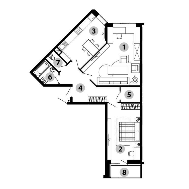 1-BD Apartment Sale, 73 sq. m. at Malinovo, mikrorayon Vostochny, 20, Zvenigorod, Odintsovskiy City District, Moscow Region, Russia #2 1-BD Apartment Sale, 73 sq. m. at Malinovo, mikrorayon Vostochny, 20, Zvenigorod, Odintsovskiy City District, Moscow Region, Russia #2