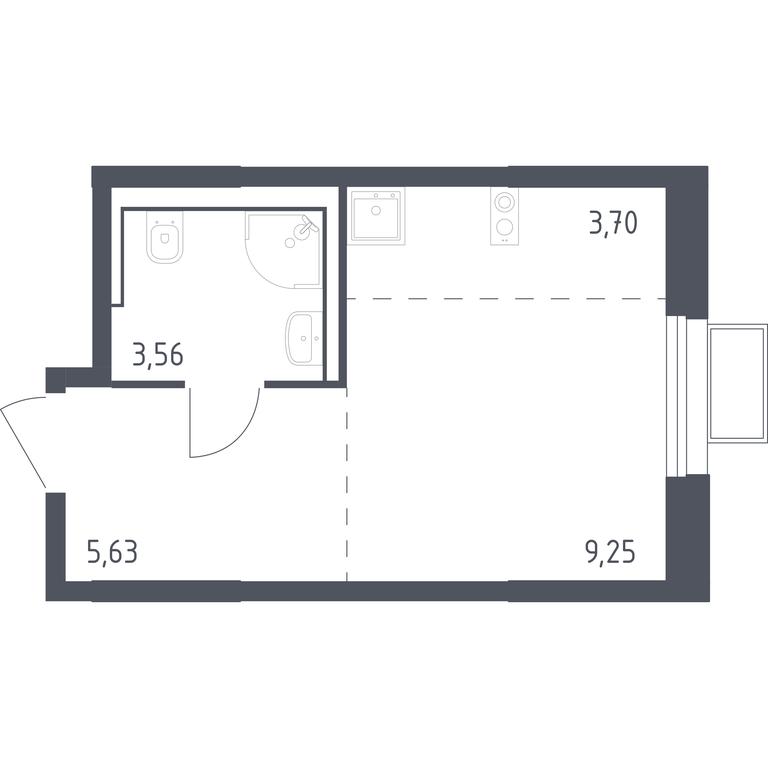 Apartment Sale, 22.42平方米 at Kvartal Strogino, zhiloy kompleks Kvartal Strogino, Krasnogorsk, Moscow Region, Russia #1 Apartment Sale, 22.42平方米 at Kvartal Strogino, zhiloy kompleks Kvartal Strogino, Krasnogorsk, Moscow Region, Russia #1