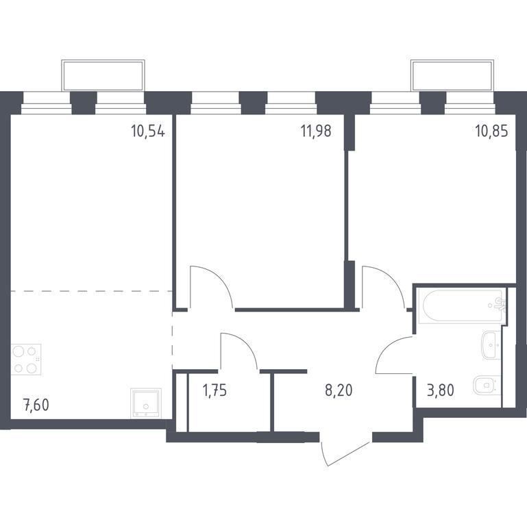 1-BD Apartment Sale, 55 sq. m. at Kvartal Strogino, zhiloy kompleks Kvartal Strogino, Krasnogorsk, Moscow Region, Russia #1 1-BD Apartment Sale, 55 sq. m. at Kvartal Strogino, zhiloy kompleks Kvartal Strogino, Krasnogorsk, Moscow Region, Russia #1