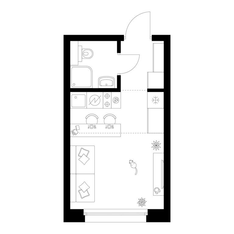 Apartment Sale, 19.4 sq. m. at Polar, Polyarnaya Street, 39Б, Moscow, Russia #2 Apartment Sale, 19.4 sq. m. at Polar, Polyarnaya Street, 39Б, Moscow, Russia #2