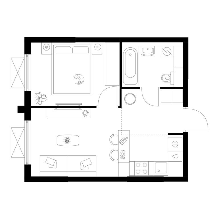 1-BD Apartment Sale, 32.3 sq. m. at Zelionyi Park, 687-y proyezd, 15с2, Zelenograd, Moscow, Russia #1 1-BD Apartment Sale, 32.3 sq. m. at Zelionyi Park, 687-y proyezd, 15с2, Zelenograd, Moscow, Russia #1