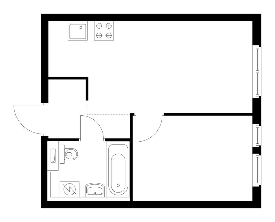 Продажа 1-комн. квартиры, 31,8 м² в ЖК «Второй Нагатинский», 2-й Нагатинский проезд, 2к1, Москва, Россия #1 Продажа 1-комн. квартиры, 31,8 м² в ЖК «Второй Нагатинский», 2-й Нагатинский проезд, 2к1, Москва, Россия #1