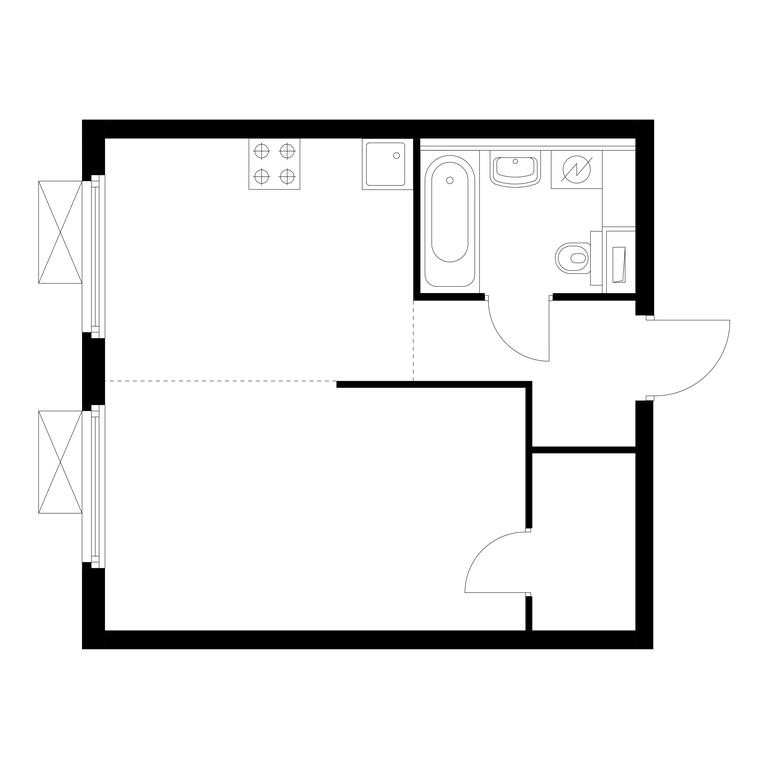 1-BD Apartment Sale, 34.31平方米 at Pervyi Dubrovskiy, Novoostapovskaya Street, 1с4, Moscow, Russia #1 1-BD Apartment Sale, 34.31平方米 at Pervyi Dubrovskiy, Novoostapovskaya Street, 1с4, Moscow, Russia #1