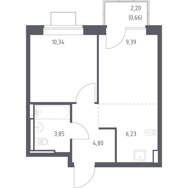 Apartment Sale, 35.27 sq. m. at Bogdanovskiy Les, derevnya Bogdanikha, Leninskiy City District, Moscow Region, Russia #1 Apartment Sale, 35.27 sq. m. at Bogdanovskiy Les, derevnya Bogdanikha, Leninskiy City District, Moscow Region, Russia #1