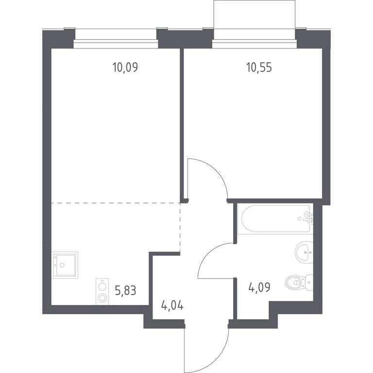 Apartment Sale, 34.6平方米 at Novoe Vnukovo, kvartal № 38, Kokoshkino Settlement, Moscow, Russia #1 Apartment Sale, 34.6平方米 at Novoe Vnukovo, kvartal № 38, Kokoshkino Settlement, Moscow, Russia #1