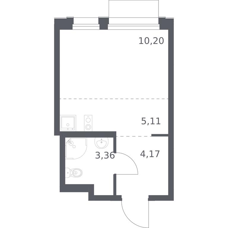 Apartment Sale, 22.84 sq. m. at Novoe Vnukovo, kvartal № 38, Kokoshkino Settlement, Moscow, Russia #1 Apartment Sale, 22.84 sq. m. at Novoe Vnukovo, kvartal № 38, Kokoshkino Settlement, Moscow, Russia #1