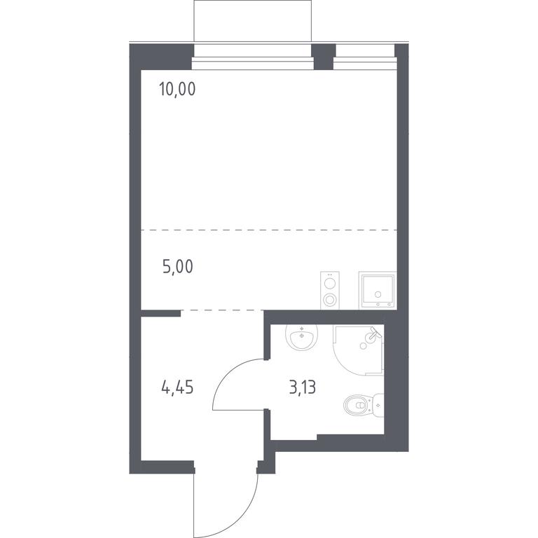 Apartment Sale, 22.58 sq. m. at Novoe Vnukovo, kvartal № 38, Kokoshkino Settlement, Moscow, Russia #1 Apartment Sale, 22.58 sq. m. at Novoe Vnukovo, kvartal № 38, Kokoshkino Settlement, Moscow, Russia #1