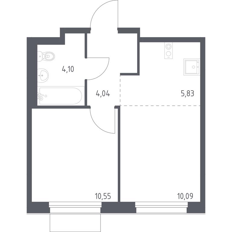 Apartment Sale, 34.61平方米 at Novoe Vnukovo, kvartal № 38, Kokoshkino Settlement, Moscow, Russia #1 Apartment Sale, 34.61平方米 at Novoe Vnukovo, kvartal № 38, Kokoshkino Settlement, Moscow, Russia #1