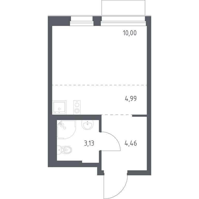 Apartment Sale, 22.58 sq. m. at Novoe Vnukovo, kvartal № 38, Kokoshkino Settlement, Moscow, Russia #1 Apartment Sale, 22.58 sq. m. at Novoe Vnukovo, kvartal № 38, Kokoshkino Settlement, Moscow, Russia #1