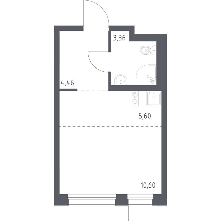 Apartment Sale, 24.02平方米 at Novoe Vnukovo, kvartal № 38, Kokoshkino Settlement, Moscow, Russia #1 Apartment Sale, 24.02平方米 at Novoe Vnukovo, kvartal № 38, Kokoshkino Settlement, Moscow, Russia #1