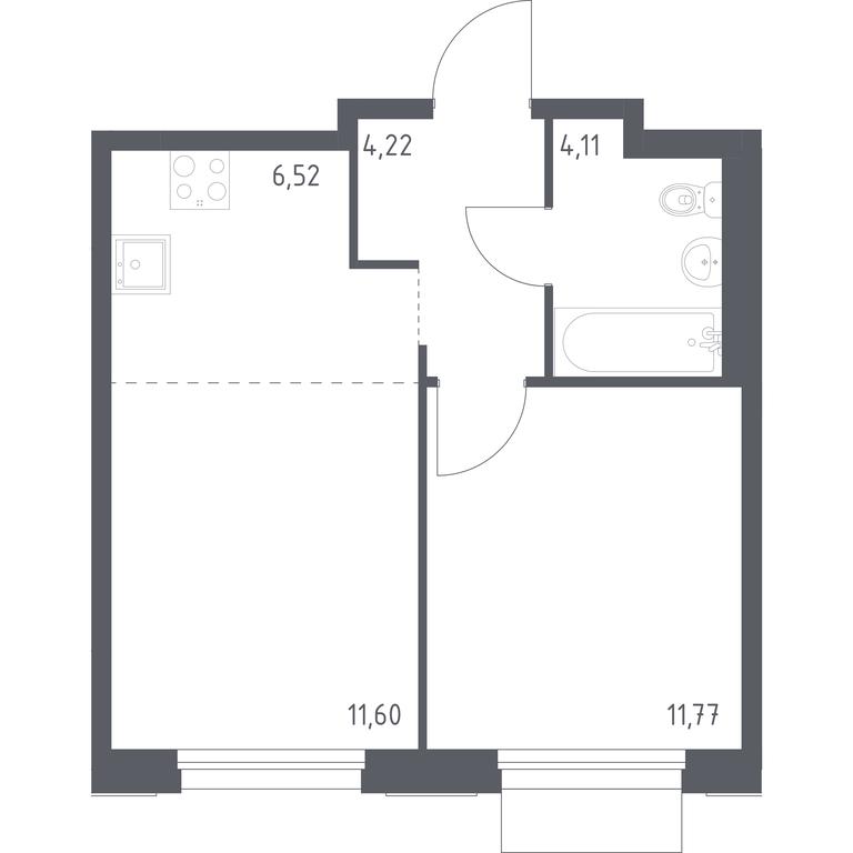 Продажа квартиры, 38,22 м² в ЖК «Новое Внуково», квартал № 38, поселение Кокошкино, Москва, Россия #1