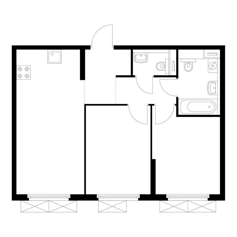 Продажа 2-комн. квартиры, 51,6 м² в ЖК «Матвеевский парк», Очаковское шоссе, вл3с11, Москва, Россия #1