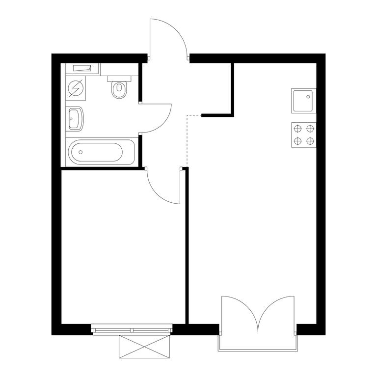 1-BD Apartment Sale, 37 sq. m. at Holland Park, Volokolamskoye Highway, 71/13к1, Moscow, Russia #1 1-BD Apartment Sale, 37 sq. m. at Holland Park, Volokolamskoye Highway, 71/13к1, Moscow, Russia #1