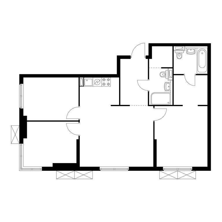 3-BD Apartment Sale, 78.6 sq. m. at Holland Park, Volokolamskoye Highway, 71/13к1, Moscow, Russia #1 3-BD Apartment Sale, 78.6 sq. m. at Holland Park, Volokolamskoye Highway, 71/13к1, Moscow, Russia #1