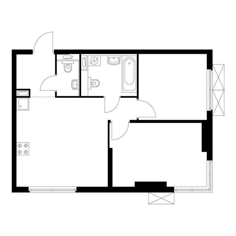 2-BD Apartment Sale, 52.8 sq. m. at Holland Park, Volokolamskoye Highway, 71/13к1, Moscow, Russia #1 2-BD Apartment Sale, 52.8 sq. m. at Holland Park, Volokolamskoye Highway, 71/13к1, Moscow, Russia #1