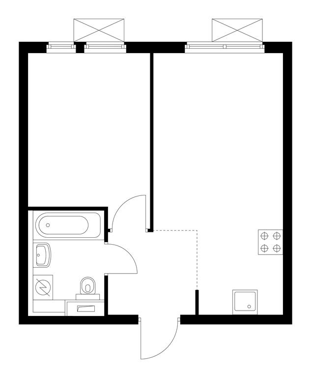 1-BD Apartment Sale, 35.7 sq. m. at Vtoroy Nagatinskiy, 2nd Nagatinsky Drive, 2к1, Moscow, Russia #1 1-BD Apartment Sale, 35.7 sq. m. at Vtoroy Nagatinskiy, 2nd Nagatinsky Drive, 2к1, Moscow, Russia #1