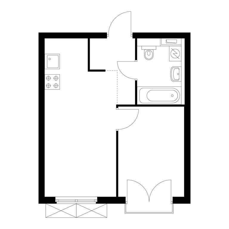 1-BD Apartment Sale, 33.3 sq. m. at Holland Park, Volokolamskoye Highway, 71/13к1, Moscow, Russia #1 1-BD Apartment Sale, 33.3 sq. m. at Holland Park, Volokolamskoye Highway, 71/13к1, Moscow, Russia #1