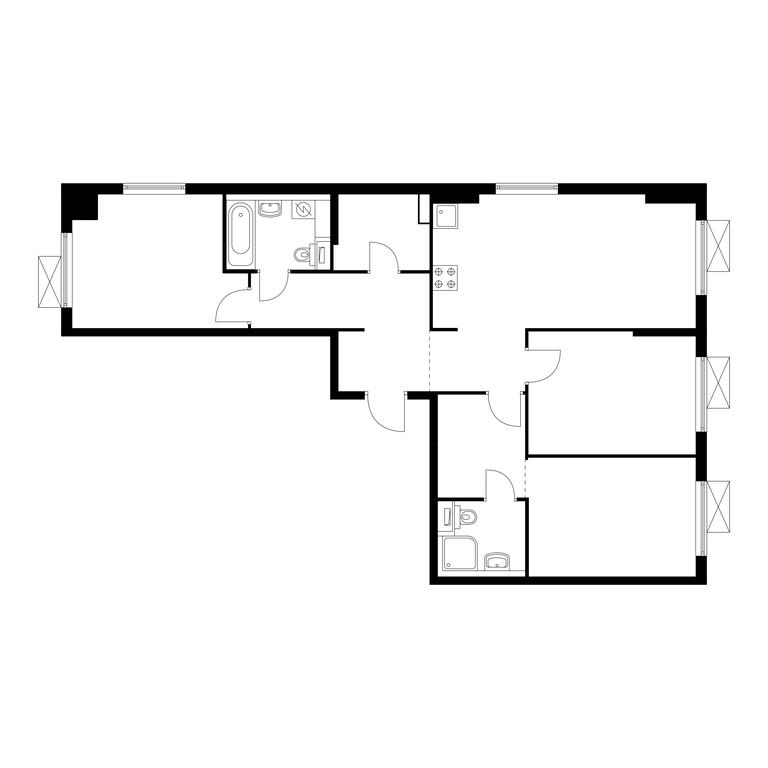 3-BD Apartment Sale, 83.8 sq. m. at Volzhskiy Park, 1st Grayvoronovsky Drive, 3с11, Moscow, Russia #1