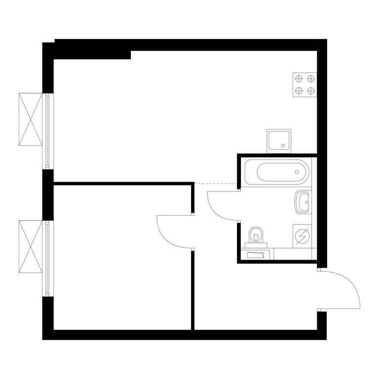 1-BD Apartment Sale, 38.7 sq. m. at Vostochnoe Butovo, Krymskaya Street, 13, rabochiy posyolok Bobrovo, Leninskiy City District, Moscow Region, Russia #1 1-BD Apartment Sale, 38.7 sq. m. at Vostochnoe Butovo, Krymskaya Street, 13, rabochiy posyolok Bobrovo, Leninskiy City District, Moscow Region, Russia #1