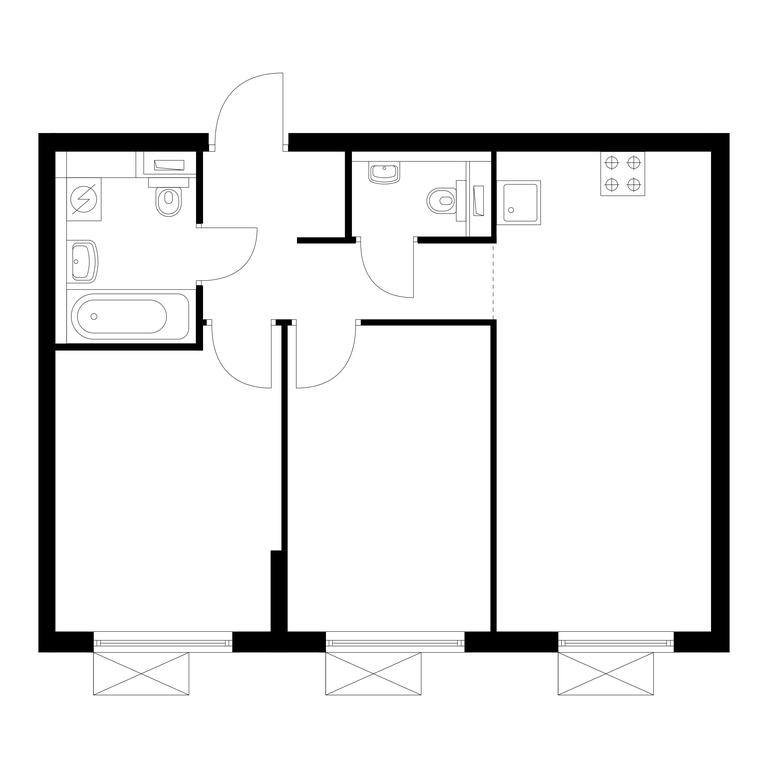 2-BD Apartment Sale, 49.1平方米 at Vostochnoe Butovo, Krymskaya Street, 13, rabochiy posyolok Bobrovo, Leninskiy City District, Moscow Region, Russia #1 2-BD Apartment Sale, 49.1平方米 at Vostochnoe Butovo, Krymskaya Street, 13, rabochiy posyolok Bobrovo, Leninskiy City District, Moscow Region, Russia #1