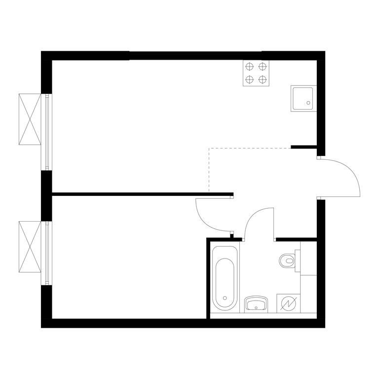 1-BD Apartment Sale, 35.8平方米 at Liublinskiy Park, Lyublinskaya Street, 78к2, Moscow, Russia #1 1-BD Apartment Sale, 35.8平方米 at Liublinskiy Park, Lyublinskaya Street, 78к2, Moscow, Russia #1