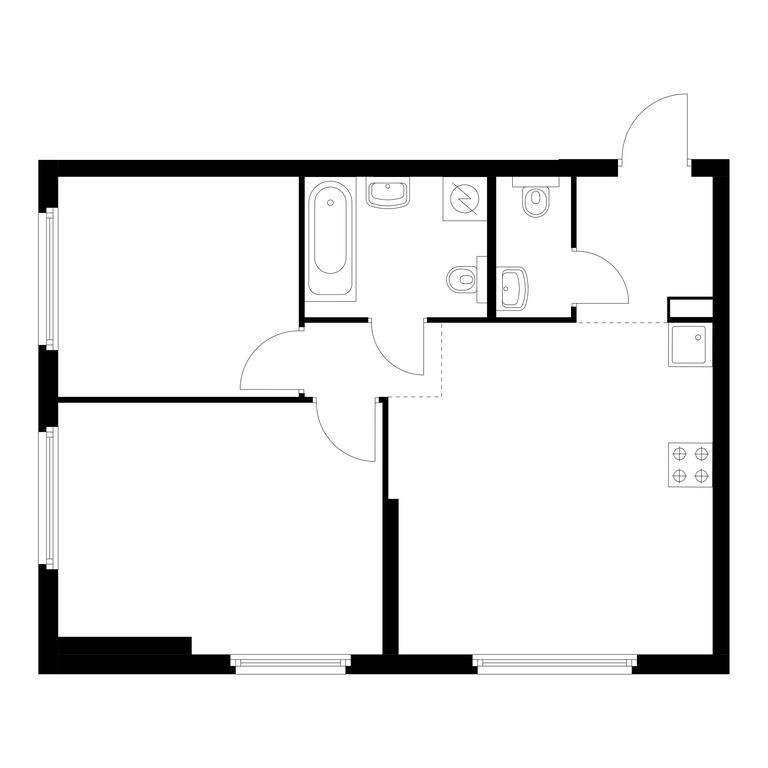 2-BD Apartment Sale, 55.6平方米 at Barklaya 6, Barklaya Street, 6, Moscow, Russia #1 2-BD Apartment Sale, 55.6平方米 at Barklaya 6, Barklaya Street, 6, Moscow, Russia #1