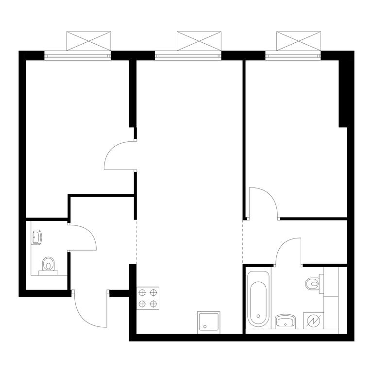 2-BD Apartment Sale, 56.3平方米 at Liublinskiy Park, Lyublinskaya Street, 78к2, Moscow, Russia #1 2-BD Apartment Sale, 56.3平方米 at Liublinskiy Park, Lyublinskaya Street, 78к2, Moscow, Russia #1
