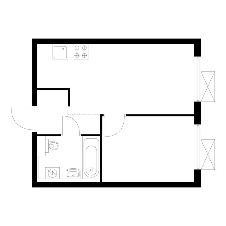1-BD Apartment Sale, 32.6 sq. m. at Liublinskiy Park, Lyublinskaya Street, 78к2, Moscow, Russia #1 1-BD Apartment Sale, 32.6 sq. m. at Liublinskiy Park, Lyublinskaya Street, 78к2, Moscow, Russia #1