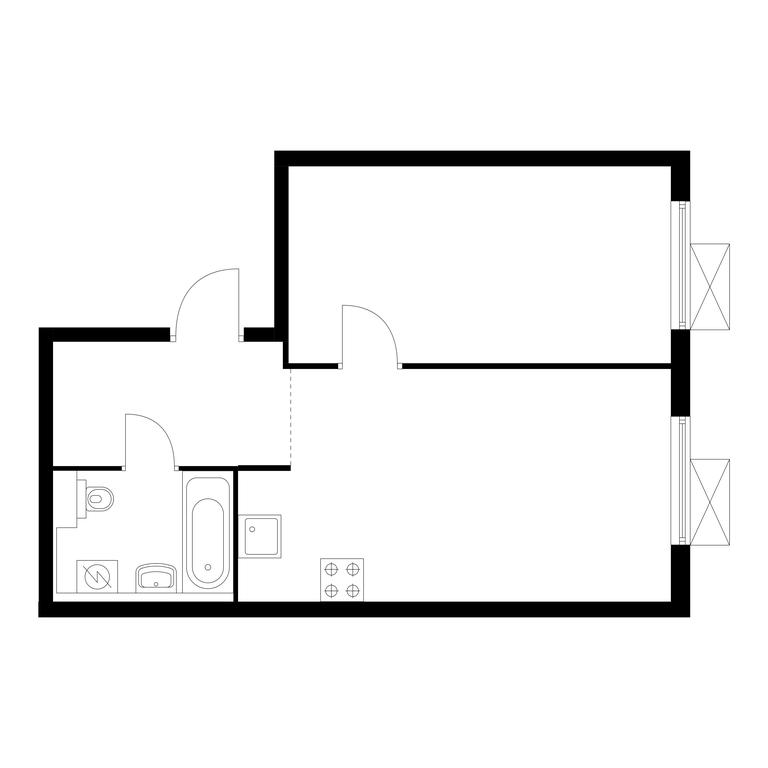 1-BD Apartment Sale, 42.8 sq. m. at Liublinskiy Park, Lyublinskaya Street, 78к2, Moscow, Russia #1 1-BD Apartment Sale, 42.8 sq. m. at Liublinskiy Park, Lyublinskaya Street, 78к2, Moscow, Russia #1
