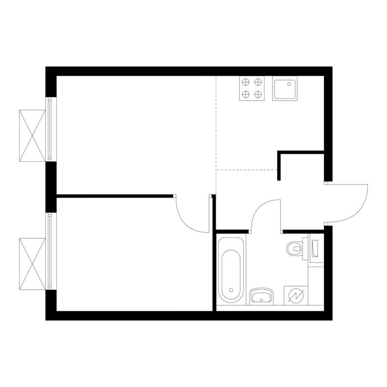 1-BD Apartment Sale, 32.4 sq. m. at Belaya Dacha Park, mikrorayon Parkovy, 1, Kotelniki, Moscow Region, Russia #1 1-BD Apartment Sale, 32.4 sq. m. at Belaya Dacha Park, mikrorayon Parkovy, 1, Kotelniki, Moscow Region, Russia #1