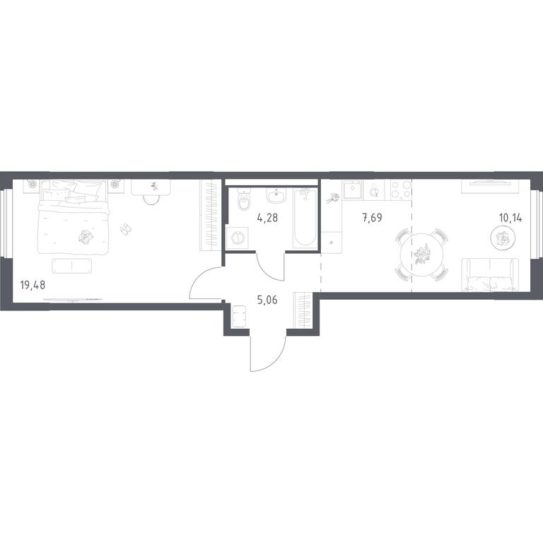 Apartment Sale, 46.65 sq. m. at Mytishchi Park, Silikatnaya ulitsa, 41к3, Mytischi, Moscow Region, Russia #2 Apartment Sale, 46.65 sq. m. at Mytishchi Park, Silikatnaya ulitsa, 41к3, Mytischi, Moscow Region, Russia #2