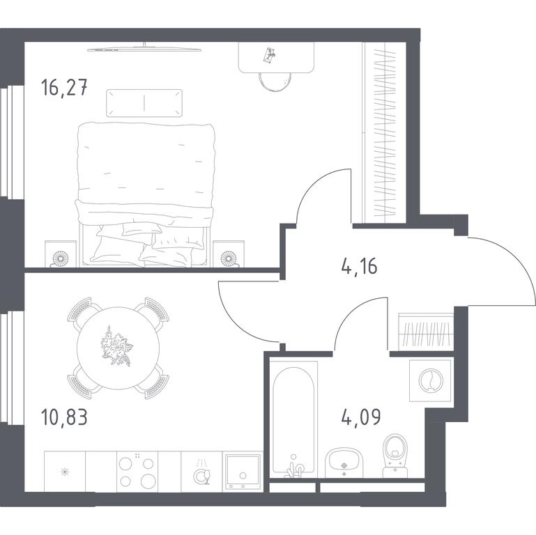 Apartment Sale, 35.35 sq. m. at Mytishchi Park, Silikatnaya ulitsa, 41к3, Mytischi, Moscow Region, Russia #2