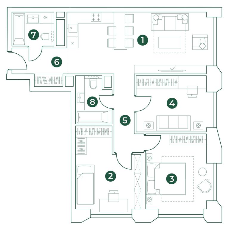 3-BD Apartment Sale, 85.2 sq. m. at Very, Botanicheskaya Street, 29, Moscow, Russia #1 3-BD Apartment Sale, 85.2 sq. m. at Very, Botanicheskaya Street, 29, Moscow, Russia #1