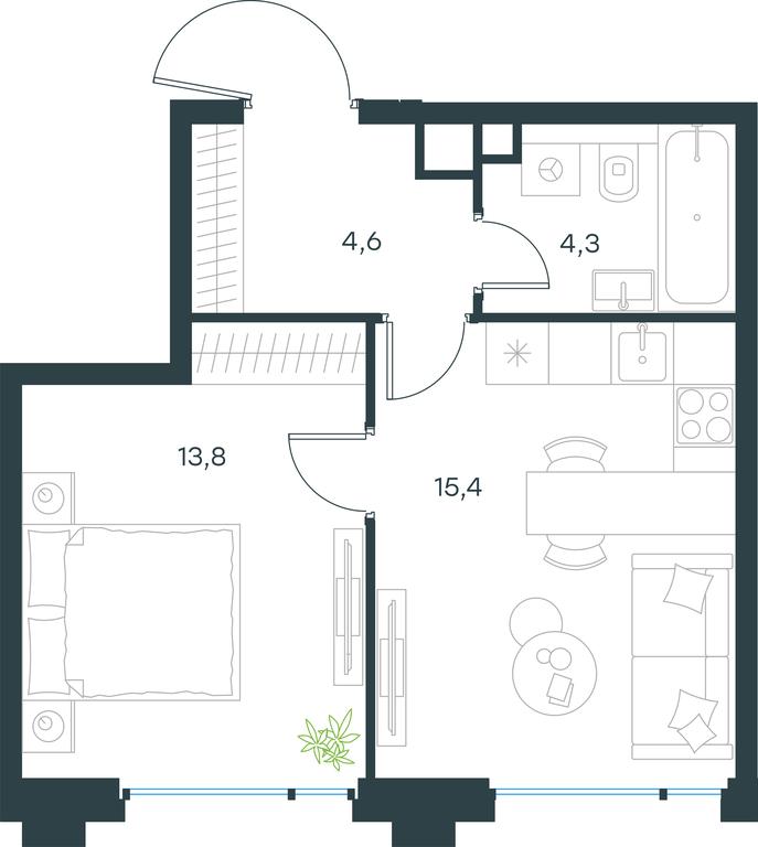 Apartment Sale, 38.1 sq. m. at Level Baumanskaya, Bolshaya Pochtovaya Street, 18, Moscow, Russia #2 Apartment Sale, 38.1 sq. m. at Level Baumanskaya, Bolshaya Pochtovaya Street, 18, Moscow, Russia #2