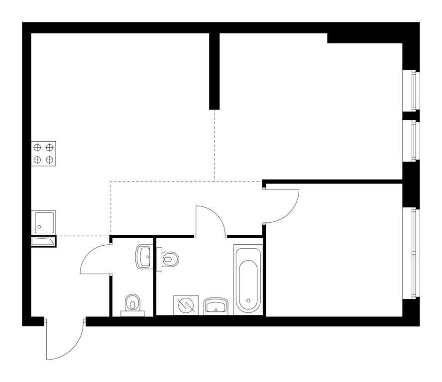 2-BD Apartment Sale, 58.2 sq. m. at Kronshtadtskiy 9, Kronshtadtsky Boulevard, 9с21, Moscow, Russia #1 2-BD Apartment Sale, 58.2 sq. m. at Kronshtadtskiy 9, Kronshtadtsky Boulevard, 9с21, Moscow, Russia #1