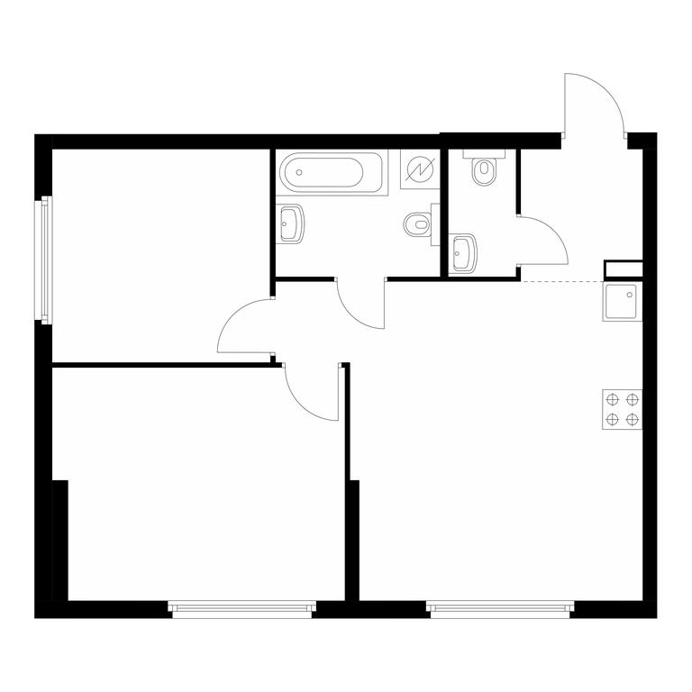 2-BD Apartment Sale, 58.3平方米 at Barklaya 6, Barklaya Street, 6, Moscow, Russia #1 2-BD Apartment Sale, 58.3平方米 at Barklaya 6, Barklaya Street, 6, Moscow, Russia #1