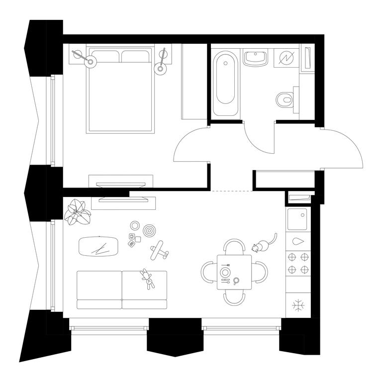 Продажа 1-комн. квартиры, 36,11 м² в ЖК «Бусиновский парк», Ижорская улица, 6с5, Москва, Россия #1