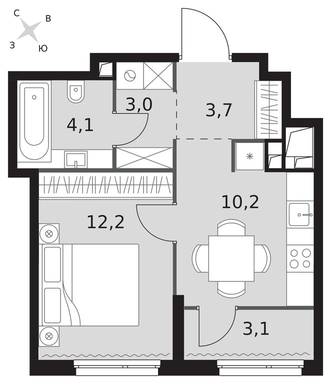 1-BD Apartment Sale, 36.3 sq. m. at Sydney City, Shenogina Street, 2, Moscow, Russia #1 1-BD Apartment Sale, 36.3 sq. m. at Sydney City, Shenogina Street, 2, Moscow, Russia #1