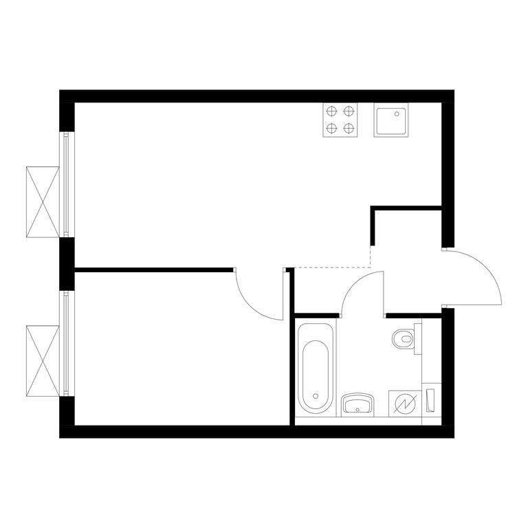 1-BD Apartment Sale, 32.3平方米 at Kavkazskiy Bulvar 51, Kavkazsky Boulevard, 51с3, Moscow, Russia #1 1-BD Apartment Sale, 32.3平方米 at Kavkazskiy Bulvar 51, Kavkazsky Boulevard, 51с3, Moscow, Russia #1