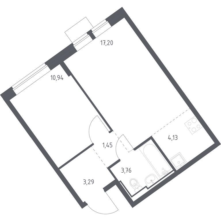Apartment Sale, 40.77平方米 at Molzhaninovo, Leningradskoye Highway, 229, Moscow, Russia #1