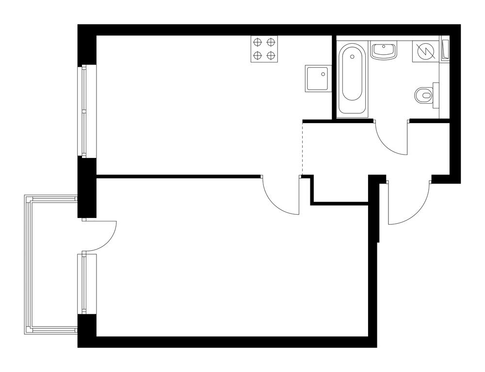 Продажа 1-комн. квартиры, 44,77 м² в ЖК «Грин парк (Green park)», Берёзовая аллея, 17к1, Москва, Россия #1