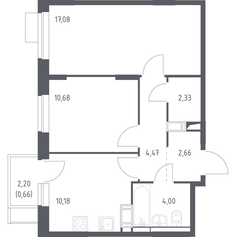1-BD Apartment Sale, 52.06平方米 at Piatnitskie Luga, Pyatnitskoye Highway, 2, derevnya Yurlovo, Solnechnogorsk City District, Moscow Region, Russia #1 1-BD Apartment Sale, 52.06平方米 at Piatnitskie Luga, Pyatnitskoye Highway, 2, derevnya Yurlovo, Solnechnogorsk City District, Moscow Region, Russia #1