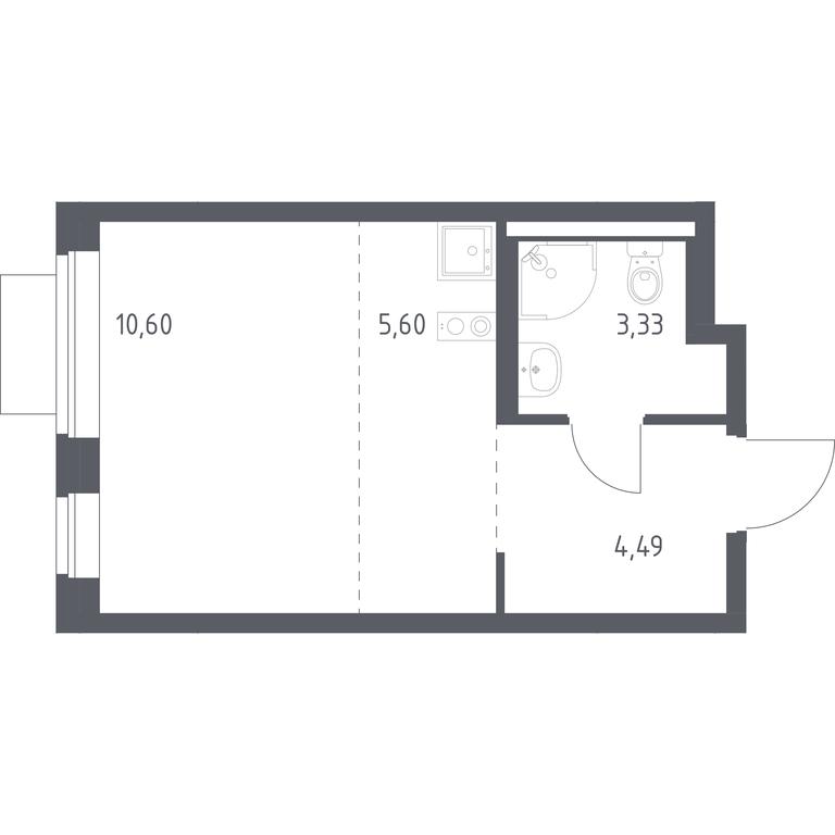 Apartment Sale, 24.02平方米 at Novoe Vidnoe, Kalinovka Village, Leninskiy City District, Moscow Region, Russia #1 Apartment Sale, 24.02平方米 at Novoe Vidnoe, Kalinovka Village, Leninskiy City District, Moscow Region, Russia #1