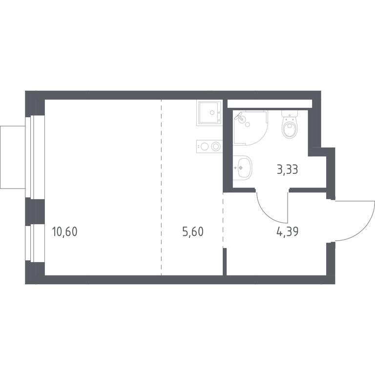 Apartment Sale, 23.92 sq. m. at Novoe Vidnoe, Kalinovka Village, Leninskiy City District, Moscow Region, Russia #1 Apartment Sale, 23.92 sq. m. at Novoe Vidnoe, Kalinovka Village, Leninskiy City District, Moscow Region, Russia #1