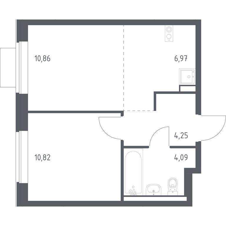 Apartment Sale, 36.99 sq. m. at Novoe Vidnoe, Kalinovka Village, Leninskiy City District, Moscow Region, Russia #1 Apartment Sale, 36.99 sq. m. at Novoe Vidnoe, Kalinovka Village, Leninskiy City District, Moscow Region, Russia #1