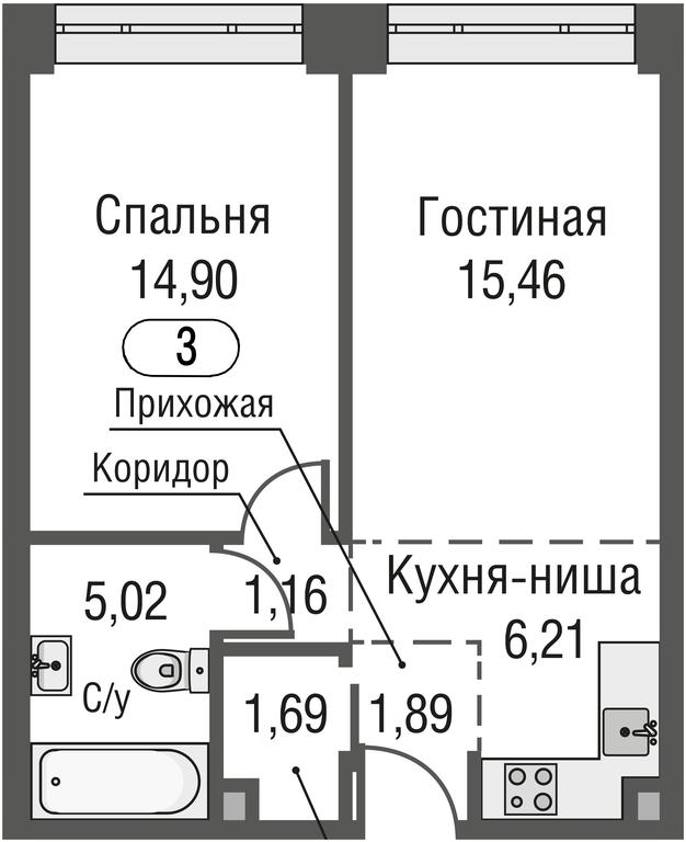 2-BD Apartment Sale, 47.7平方米 at AFI Park Voroncovskiy, Akademika Chelomeya Street, 7Ас2, Moscow, Russia #1 2-BD Apartment Sale, 47.7平方米 at AFI Park Voroncovskiy, Akademika Chelomeya Street, 7Ас2, Moscow, Russia #1
