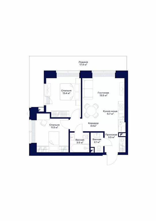 2-BD Apartment Sale, 65.33 sq. m. at Jois, 3rd Silikatny Drive, 10, Moscow, Russia #1 2-BD Apartment Sale, 65.33 sq. m. at Jois, 3rd Silikatny Drive, 10, Moscow, Russia #1