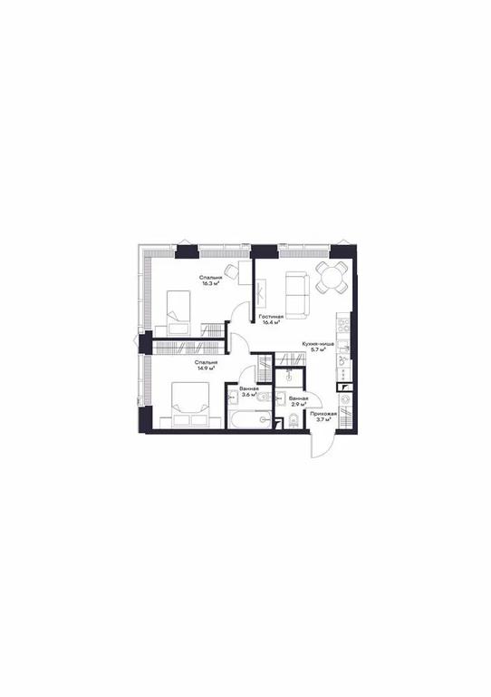 2-BD Apartment Sale, 62.78 sq. m. at Jois, 3rd Silikatny Drive, 10, Moscow, Russia #1 2-BD Apartment Sale, 62.78 sq. m. at Jois, 3rd Silikatny Drive, 10, Moscow, Russia #1
